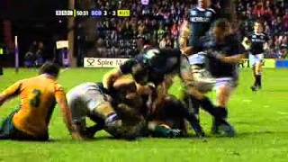 2009 Highlights from Scotlands 98 victory over the Wallabies [upl. by Ruamaj]