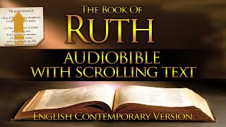 Holy Bible with Text  Book of RUTH  Contemporary English Audio Bible [upl. by Aymik]