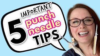 5 Essential Punch Needle Tips You Need to Know [upl. by Enalda]