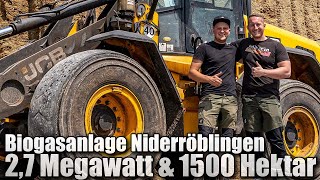 Zu Besuch auf der BIOGASANLAGE Niederröblingen mit 27 Megawatt Leistung 1500 Hektar Mais und GPS [upl. by Pellikka937]