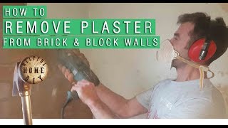 How to remove plaster from brick walls the easy way [upl. by Fahey]