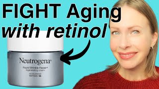 Retinol Tips for Beginners  Neutrogena Rapid Wrinkle Repair  AntiAging Skincare Routine [upl. by Eyr]