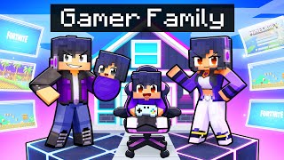 Having a GAMER FAMILY in Minecraft [upl. by Ralina]