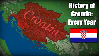 History of Croatia Every Year [upl. by Reffotsirk]