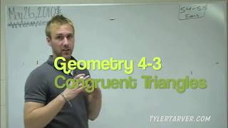 What are Congruent Triangles  GEOMETRY [upl. by Nnyletak]