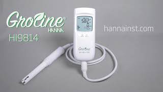 GroLine HI9814 pH EC TDS Waterproof Meter by Hanna Instruments [upl. by Thibault]