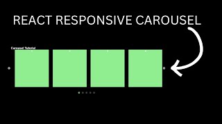 RESPONSIVE REACT CAROUSEL USING REACT SLICK [upl. by Mcnair]