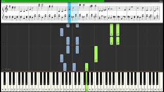 J Strauss Jr  The Blue Danube Waltz main theme Op 314 Piano Tutorial [upl. by Sadie]