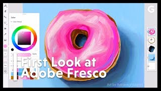 First Look At Adobe Fresco A New Drawing And Painting App For iPad [upl. by Buck]