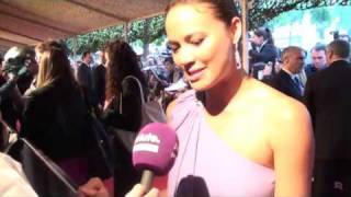 Moon Bloodgood at the Terminator Salvation Premiere [upl. by Eatnahc477]