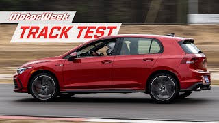 2023 Volkswagen Golf GTI  MotorWeek Track Test [upl. by Nylhsa]