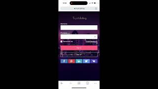 Tryst dating app  how to create an account [upl. by Yorke]