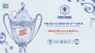 Tirage au sort du 5ème tour de la Coupe de France 20242025 I 18h30 [upl. by Baal]