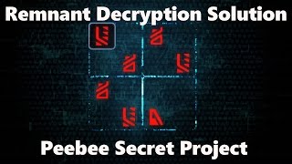 Mass Effect Andromeda Voeld Peebee Secret Project Remnant Decryption Puzzle Solution [upl. by Raychel]