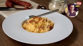 Risotto Crémeux Chorizo  Mascarpone  Repas facile et rapide [upl. by Yentnuoc]