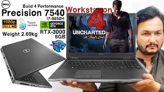 Dell Precision 7540 🔥 RTX 3000 🔥 Build 4 Performance Full Detail Review amp Tested on Uncharted 4 [upl. by Kotta]