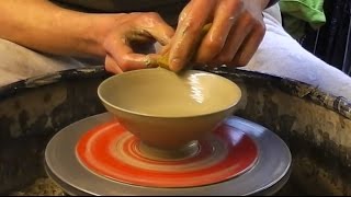 How to Make some Easy Simple Small Pottery Ceramic Bowls on the Wheel [upl. by Ardnalahs]