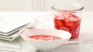 Quick Pickled Radishes Martha Stewart [upl. by Zurkow700]