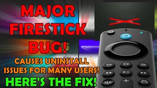 Major Firestick Bug Affecting Many Firestick Users  Dont Install Anything Till You See This Video [upl. by Anahsit]