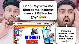 Countries With Most Number Of Internet Users From 1990 to 2024  Pakistani Reaction [upl. by Pettiford]