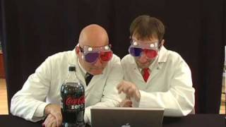 The Coke Zero amp Mentos Rocket Car  Make Your Own 3D Glasses [upl. by Goldner]