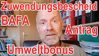 BAFA Umweltbonus Auszahlung [upl. by Champagne]