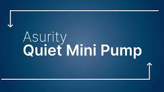 Quietest Mini Split Condensate Pump  Asurity QUIETMINIM [upl. by Airet939]