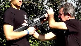 KRAV MAGA TRAINING • M4 disarm rifle • Kapap [upl. by Sirroned]