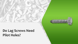 Do Lag Screws Need Pilot Holes [upl. by Atinit]