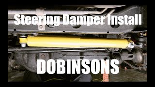 Dobinsons Steering Damper Install 80 Series Land Cruiser [upl. by Ffilc526]