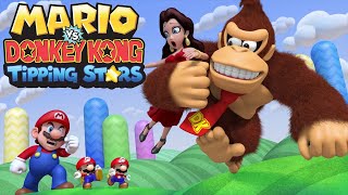 Mario Vs Donkey Kong Tipping Stars  Complete Walkthrough [upl. by Kucik619]