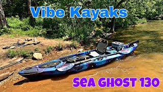 Vibe Kayaks Sea Ghost 130 On The Water Review Percy Priest Lake [upl. by Atilol386]