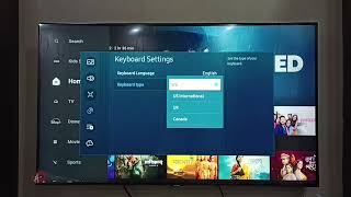 Samsung Tizen Smart TV  How to Change Keyboard Language [upl. by Ecinwahs786]