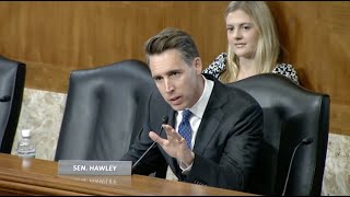 Hawley Schools Biden Interior Department On US Reliance On China Admins Radical Climate Policy [upl. by Nuawed]