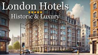 10 of the Best Historic and Luxury Hotels in London [upl. by Epillihp]