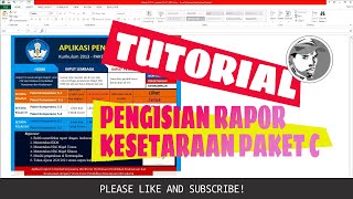 Tutorial Pengisian Rapor Kesetaraan Paket C [upl. by Eilesor]