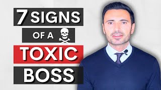 How To Spot A Toxic Boss  Signs Of A Bad Manager [upl. by Anilorak887]