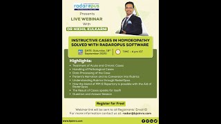 RadarOpus  Instructive Cases in Homeopathy Solved with RadarOpus Software  Dr Nikhil Kulkarni [upl. by Glaudia]