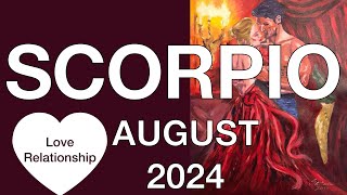 ♏️ Scorpio August 2024 ❤️ Going through repetitive cycles ❤️ Love Relationship Reading [upl. by Anaylil556]