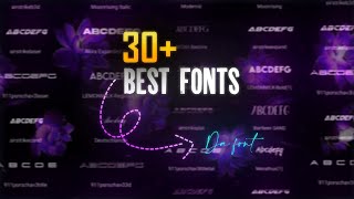 30 best fonts for editing  fonts pack  dafonts [upl. by Kolivas]