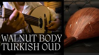 Walnut Wood Turkish Oud  Lute  Oud Instrument [upl. by Zilada]