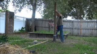 Easy Way to get a Pole Out of the Ground [upl. by Dulcia]