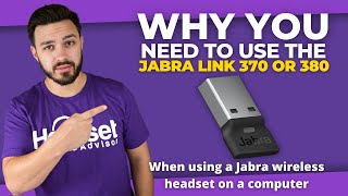 Jabra Link 370 USB Adapter Why You Need To Use It [upl. by Lodhia]