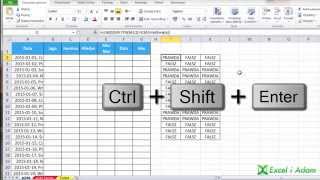 Excel  Zaznaczanie weekendów i świąt  formatowanie warunkowe  porada 246 [upl. by Kristel]