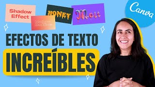 13 EFECTOS de TEXTO en Canva increíbles para crear diseños únicos y creativos  Canva Tips 2021 [upl. by Ecienaj105]