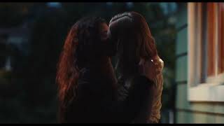 Euphoria 2x03  Kissing Scenes — Rue and Jules Zendaya and Hunter Schafer [upl. by Olympia]