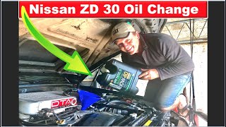 How To Do A ZD30 Oil Change and Filter   GU Nissan Patrol [upl. by Halliday239]