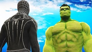 The Amazing Black Spiderman vs HULK  Epic Superheroes Battle [upl. by Mattie]