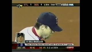 2004 World Series Game 2 Cardinals  Red Sox Sports Center ESPN Highlights [upl. by Guildroy]