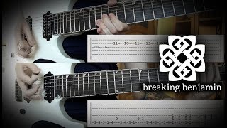 How to Play Breaking Benjamin  Psycho Guitar Tutorial wTabs [upl. by Jopa]